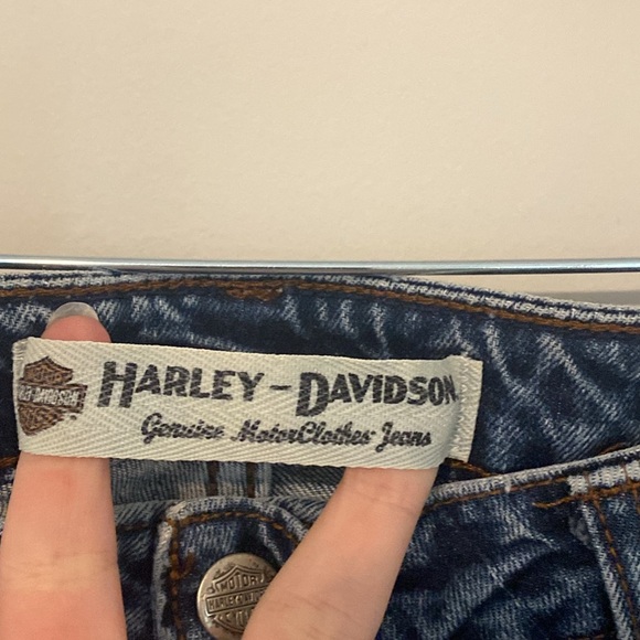 Vintage Harley Davidson Motorcycles Medium Wash Bootcut Jeans - Picture 5 of 6